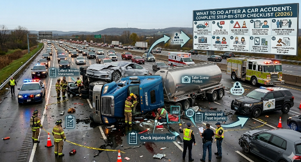 What to Do After a Car Accident: Complete Step-by-Step Checklist (2026)