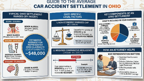 Average Car Accident Settlement in Ohio 2026: Average Compensation Explained